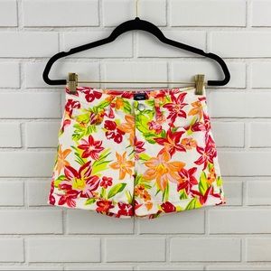 Kids Floral Denim Shorts